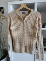 Gant gilet dames, Maat 38/40 (M), Verzenden, Beige, Zo goed als nieuw