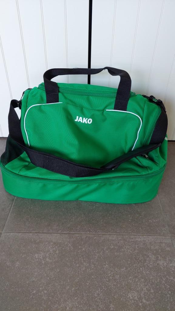 Jako Sport/voetbaltas Classico met Bodemvak Junior Groen, Sport en Fitness, Voetbal, Gebruikt, Overige typen, Maat S, Ophalen