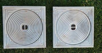 Aluminium deksel 30x30 cm - 2 stuks beschikbaar voor biedingen