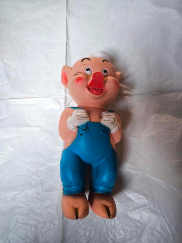 Kippenpot-varken Naf Naf Disney 3 biggetjes 30 cm., Verzamelen, Stripfiguren, Zo goed als nieuw, Ophalen of Verzenden