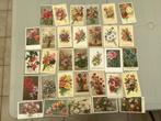 Lot oude postkaarten bloemen, Affranchie, Enlèvement ou Envoi
