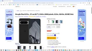 Google Pixel 8 Pro 128GB Obsidia, Télécoms, Enlèvement, Sans abonnement, Sans simlock, Comme neuf