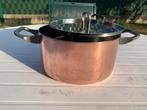 Koperen kookpot merk” Alessi”met deksel, Ophalen, Zo goed als nieuw