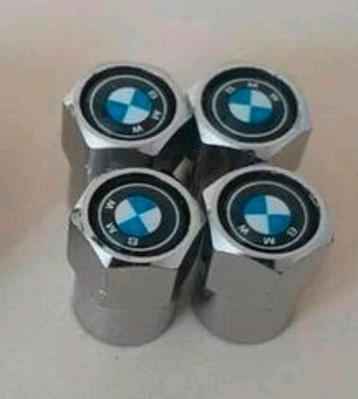 Set van x4 Bmw ventieldopjes chroom of zwart  beschikbaar voor biedingen