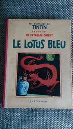 RARE TINTIN LE LOTUS BLEU EO A1 1936 PETITE IMAGE COLLEE, Livres, BD, Enlèvement ou Envoi, Une BD, Utilisé, Hergé