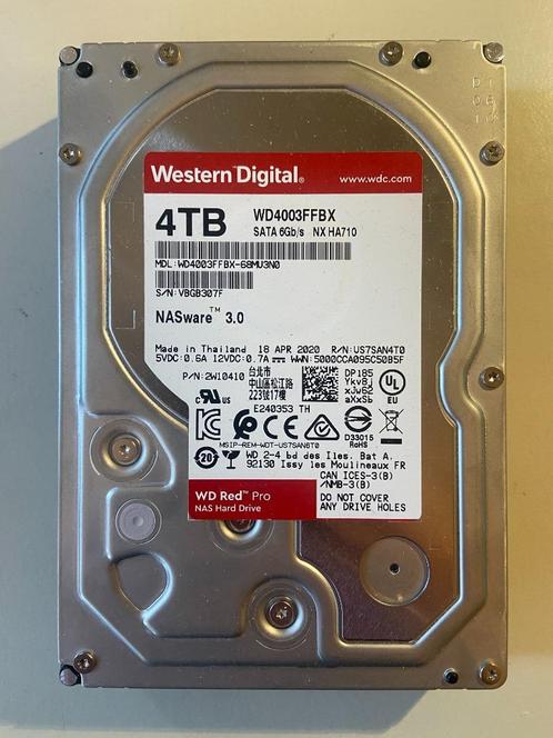 WD Red Pro 4tb NAS HDD (meerdere stuks), Computers en Software, Harde schijven, Gebruikt, HDD, SATA, Ophalen of Verzenden