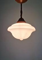 Suspension Art Déco en opaline blanche, Philips, 1930, Enlèvement ou Envoi
