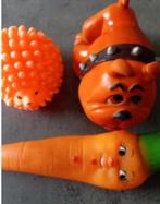 speelgoed hond 3 stukken  + hondenmand voor kleine hond, Dieren en Toebehoren, Honden-accessoires, Ophalen of Verzenden, Gebruikt