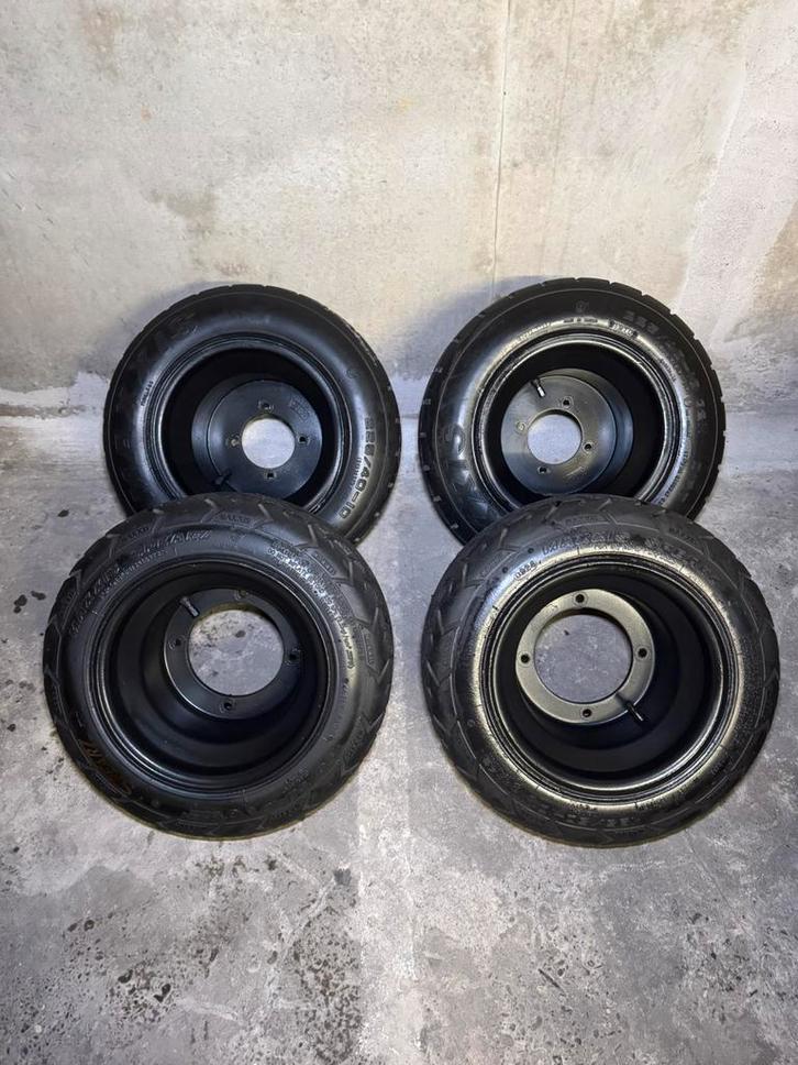 Yamaha YFM RAPTOR velgen Chrome Plasticdip Zwart 4x115, Motoren, Onderdelen | Yamaha, Gebruikt, Ophalen