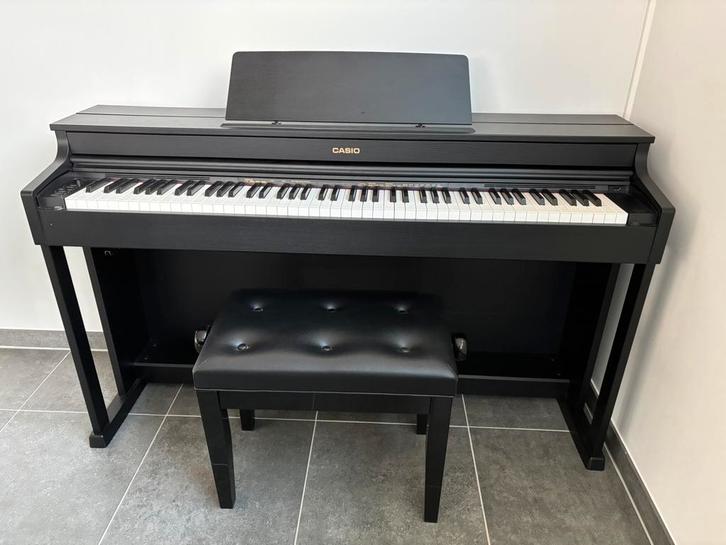 Casio Celviano AP-470 BK + pianobank, Muziek en Instrumenten, Piano's, Zo goed als nieuw, Piano, Zwart, Digitaal, Ophalen