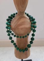 Malachiet kralen ketting - 64 cm 💚, Ophalen, Groen