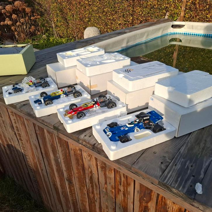 4 x 1/18 Exoto Formula 1 Models, Hobby en Vrije tijd, Modelauto's | 1:18, Nieuw, Auto, Overige merken, Ophalen of Verzenden