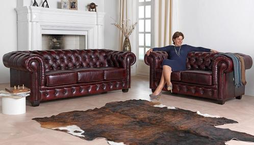 Chesterfield 2&1 zit NIKS aan !!, Huis en Inrichting, Zetels | Zetels, Zo goed als nieuw, Rechte bank, Overige maten, 150 tot 200 cm