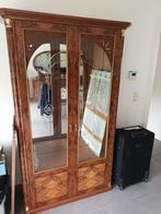 zware vitrine kast met spiegel en verlichting en schappen, Ophalen, Glas, 50 tot 100 cm, Zo goed als nieuw