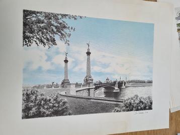 Poster over de brug van Fragnée  beschikbaar voor biedingen
