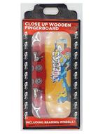 Close Up Wooden Fingerboard Joker Ray Barbee Silver Trucks, Comme neuf, Envoi