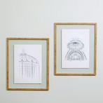 Vanda - Gedrukte architectuurschilderijen, Ophalen, Nieuw, Hout