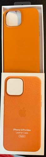 Coque officielle Apple Cuir iPhone 13 Pro Max Orange NEUVE, Nieuw, Frontje of Cover, IPhone 13 Pro Max