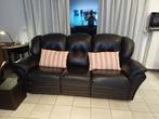 Lederen zetel driezit relax, Ophalen, Zo goed als nieuw