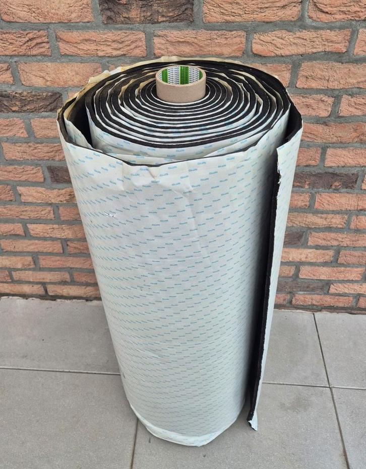 Geluidsisolatiemat op rol met nitto tape, 10 m², zelfklevend, Doe-het-zelf en Bouw, Isolatie en Afdichting, Zo goed als nieuw