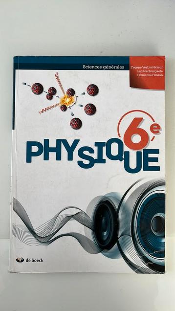 Physique 6e De Boeck 3e edition 2018 beschikbaar voor biedingen