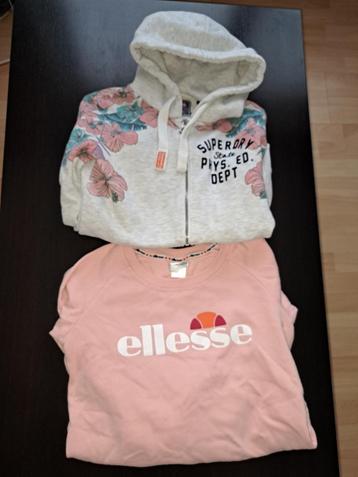 2 sweater 16 jaar dameskleding Superdry Ellesse beschikbaar voor biedingen