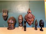 Art Africain Lot 42 objets, statues, cuivre, lances, masques, Antiquités & Art, Enlèvement ou Envoi