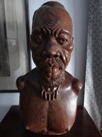 CONGO,Magnifique Buste en Wenge(1940-50's).Ecole Mayola., Enlèvement ou Envoi