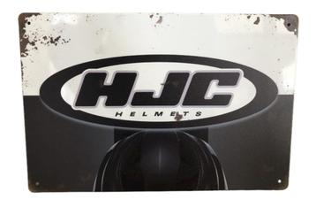 Metalen HJC HELMETS vintage look wandplaat - 20x30cm