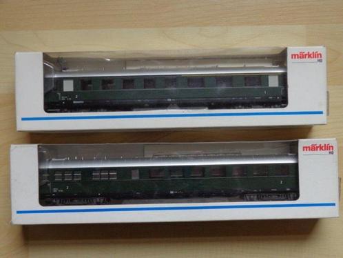 Marklin ho OBB Lot de 2 Voitures 43217 et 43247., Hobby en Vrije tijd, Modeltreinen | H0, Nieuw, Wagon, Märklin, Ophalen of Verzenden