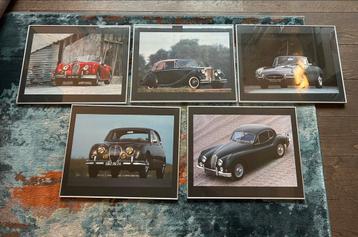 Jaguar antiek foto kaders 5 stuks  beschikbaar voor biedingen