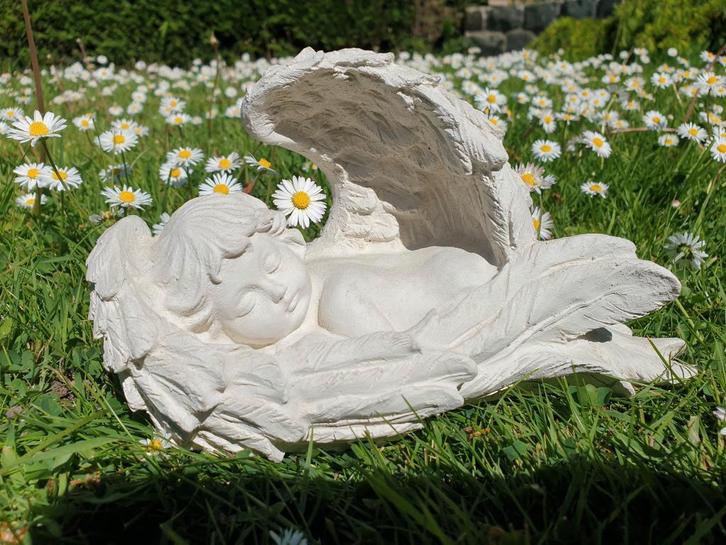 engel beeld , tuinbeeld , beton, Tuin en Terras, Tuinbeelden, Nieuw, Beton, Ophalen of Verzenden