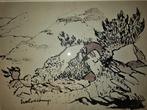 Theo Wolvecamp  Aquarel  Gesigneerd  Ingelijst  Uniek werk, Ophalen