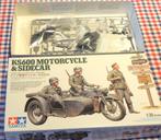 Tamiya KS600 Moto & Sidecar - commencé avec grand soin !!!, Comme neuf, Autres types, 1:32 à 1:50, Tamiya