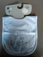 Slabbetje met tekst: mijn meter is de liefste, Kinderen en Baby's, Kraamcadeaus en Geboorteborden, Ophalen of Verzenden, Nieuw