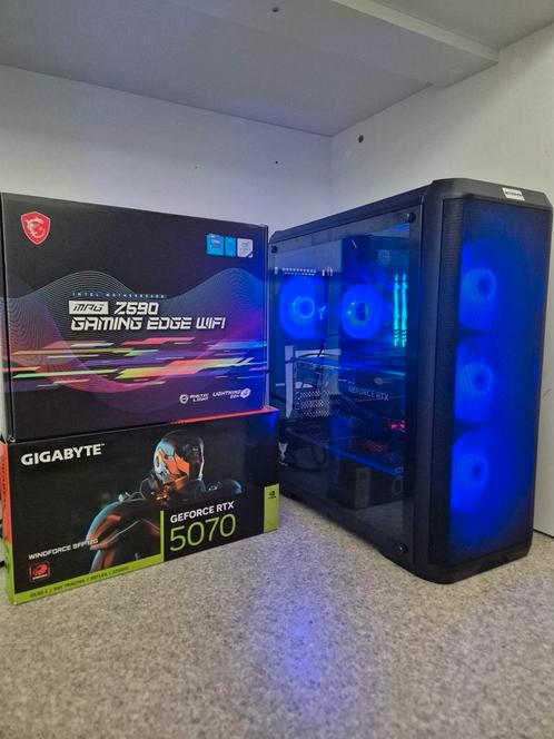 HighEnd Gaming Pc i9, RTX 5070, 32GB RGB RAM, 2TB NVMe SSD, Computers en Software, Desktop Pc's, Zo goed als nieuw, SSD, Gaming