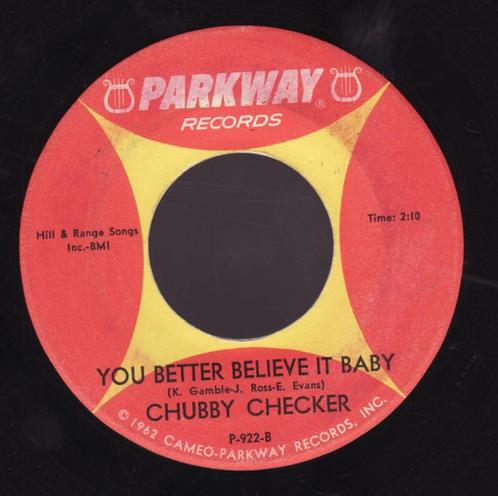 Chubby Checker ‎– You Better Believe It Baby" Northern soul", Cd's en Dvd's, Vinyl Singles, Gebruikt, Single, R&B en Soul, 7 inch