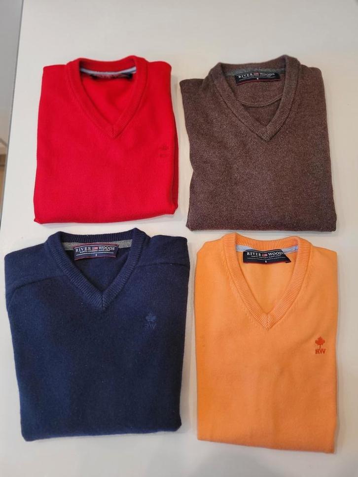 Pakket truien 8 jaar River Woods (4) en Blue Bay (1), Kinderen en Baby's, Kinderkleding | Maat 128, Gebruikt, Ophalen of Verzenden