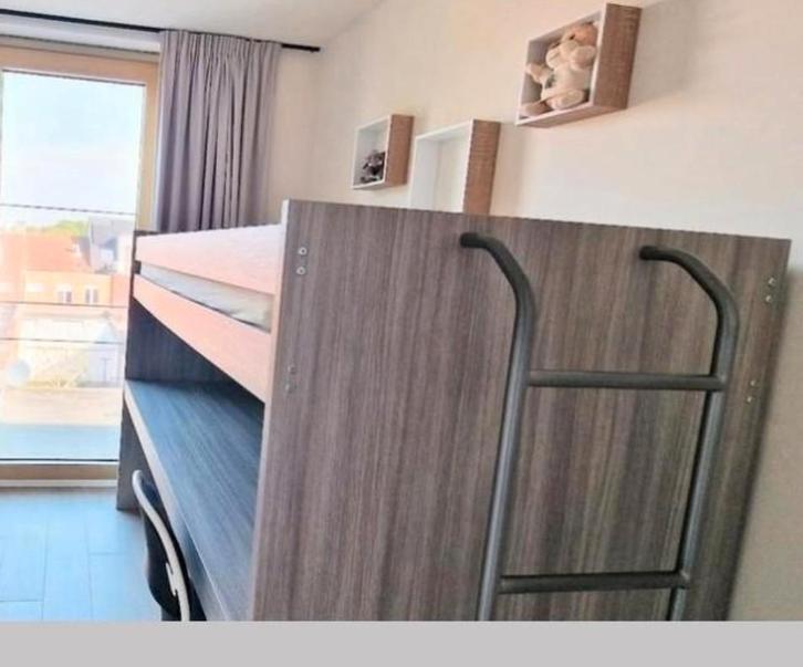 Degelijke Hoogslaper + uitschuifbare bureau, Kinderen en Baby's, Kinderkamer | Stapelbedden en Hoogslapers, Ophalen