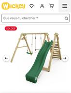 Balançoires (2), toboggan, mur escalade pour enfants 4a12, Kinderen en Baby's, Speelgoed | Buiten | Speeltoestellen, Ophalen, Gebruikt