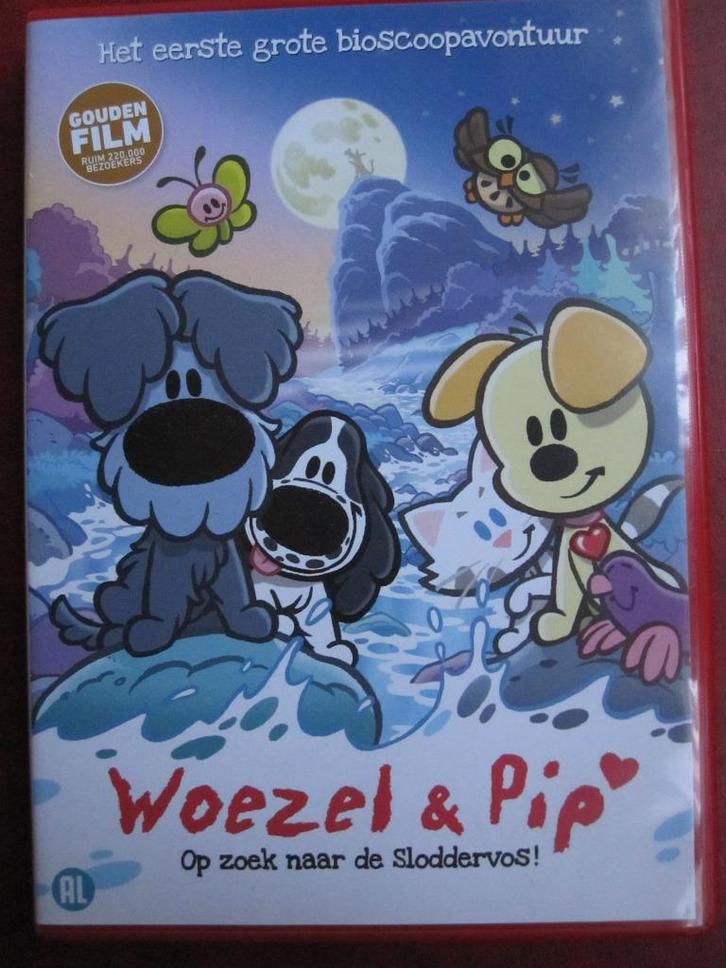 Woezel en Pip - Op zoek naar de sloddervos, Cd's en Dvd's, Dvd's | Tekenfilms en Animatie, Zo goed als nieuw, Europees, Tekenfilm