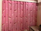 Roze gordijnen kinderkamer 130x148 (2 stuks), Ophalen of Verzenden, Zo goed als nieuw, Gordijnen of Lamellen
