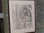Abdij van Affligem (gravure) zeldzaam, Antiek en Kunst, Ophalen