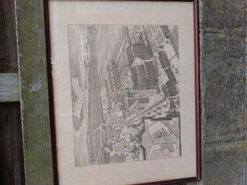 Abdij van Affligem (gravure) zeldzaam beschikbaar voor biedingen