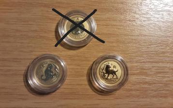 Lunar II 1/10 oz goud (2x) beschikbaar voor biedingen