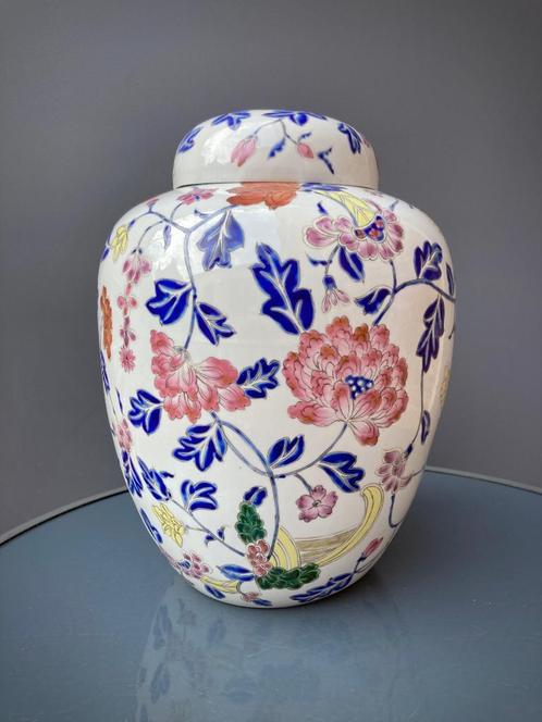 Ancien grand pot à gingembre en porcelaine de Chine, Antiquités & Art, Art | Art non-occidental, Enlèvement ou Envoi