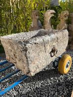 Oude natuurstenen trog / voederbak Voor info graag bellen, Ophalen