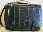 Vintage Italiaanse zwarte tas, klein boekentasmodel 264, Ophalen of Verzenden, Zo goed als nieuw, Zwart, Overige typen