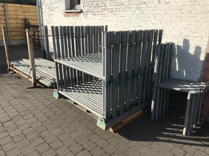 Stelling, Doe-het-zelf en Bouw, Steigers, Zo goed als nieuw, Gevelsteiger, 5 meter of hoger, Ophalen of Verzenden