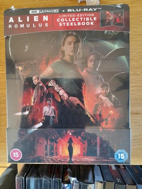 Alien Romulus 4K steelbook+ Alien resurrection zavvi steelbo, Cd's en Dvd's, Blu-ray, Nieuw in verpakking, Science Fiction en Fantasy